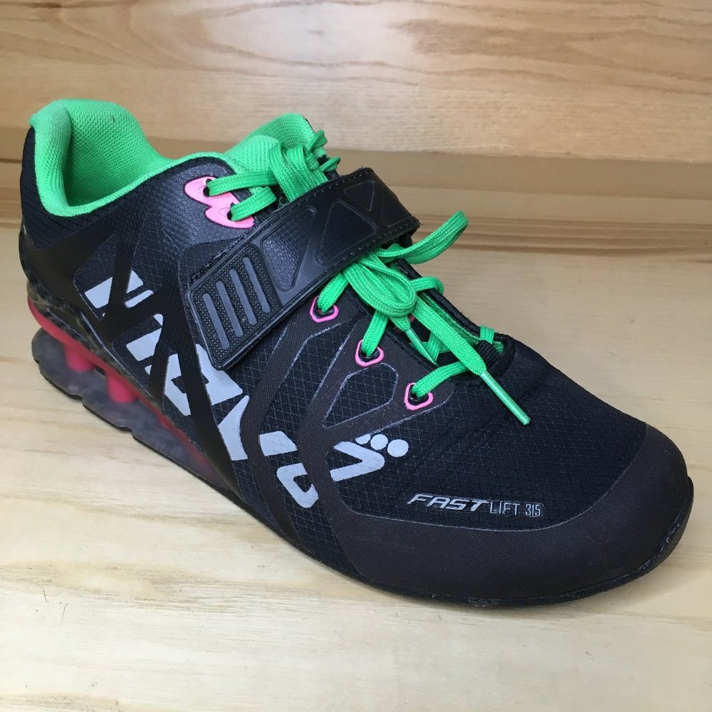 Inov-8 Fastlift women’s weightlifting shoes SZ 9 BLK neon green  size 9        N